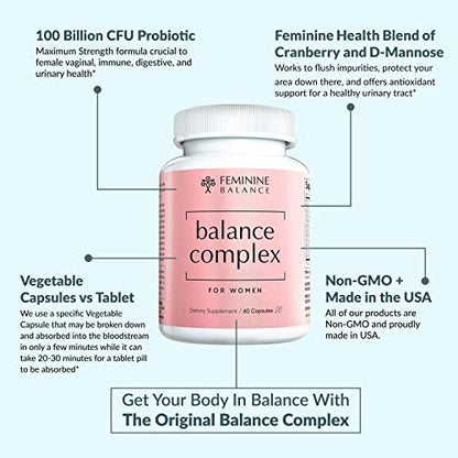Balance Complex Vaginal Health Dietary Supplement, 60 Capsules Instant BrandsUS supplements