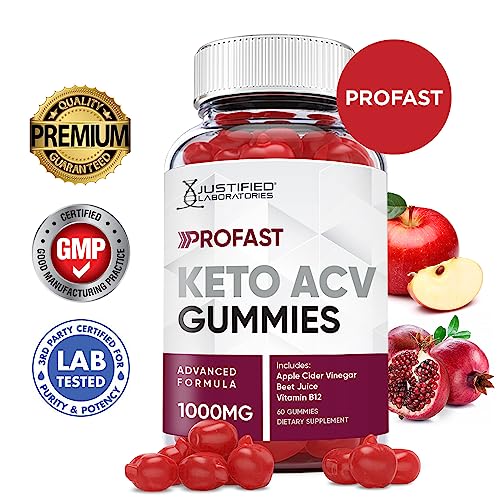 Justified Laboratories ProFast Keto ACV Gummies 1000MG Pro Fast Vegan Non GMO Justified LaboratoriesAu supplements