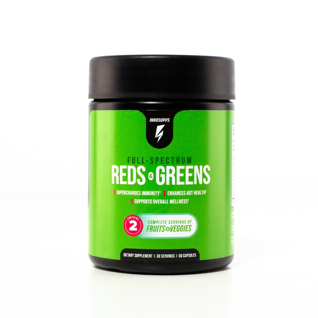 InnoSupps Full Spectrum Reds & Greens | PhytoServ, 2 Servings of Fruits + Veggies Per InnoSuppsUS supplements