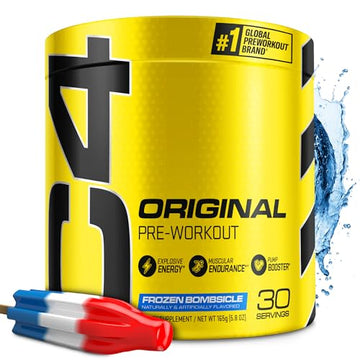 Cellucor C4 Original Pre Workout Powder Frozen Bombsicle Sugar Free Preworkout CellucorUS supplements