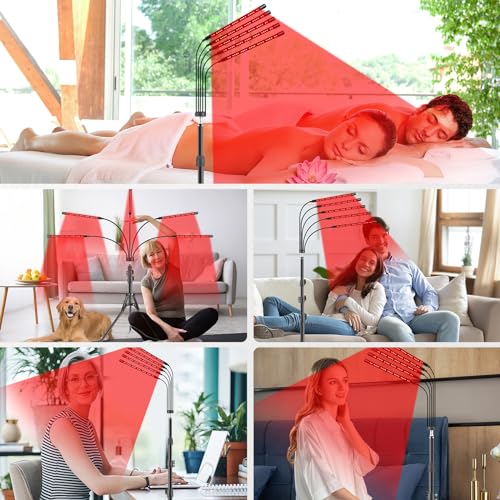 Red Light Therapy Lamp, 150 LEDs Infrared Light Therapy with Adjustable Stand - 660nm Redlight RikimxinAu supplements