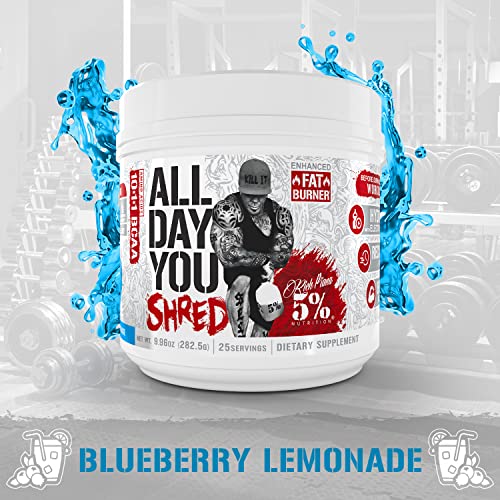 5% Nutrition Rich Piana AllDayYou Shred BCAA Powder | Amino Acid Supplement 5% NutritionAu supplements