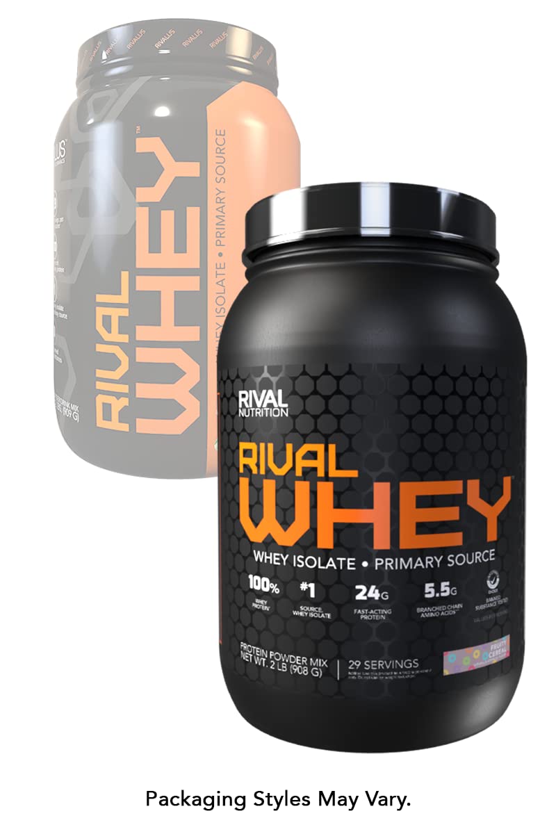 Rivalus Rivalwhey – Fruity Cereal 2lb - 100% Whey Protein, Whey Protein Isolate Primary RivalusUS supplements