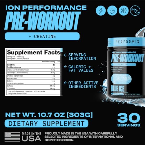PERFORMIX - ION Pre Workout - Increase Pump, Energy & Endurance PERFORMIXUS supplements
