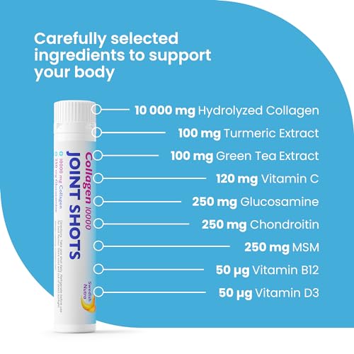 Swedish Nutra Collagen 10000 Joint Shots | High Strength Type 1, 2 & 3 Collagen for Body, Joints & Ligaments Swedish NutraAu supplements
