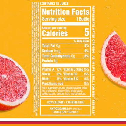 Sparkling Ice, Pink Grapefruit Sparkling Water, Zero Sugar Flavored Water, with Antioxidants Sparkling ICEUS supplements
