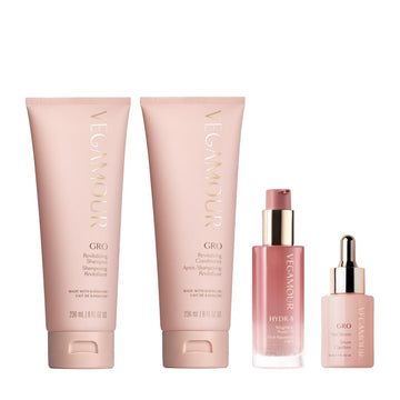 Vegamour Essentials Kit: Revitalizing Shampoo & Conditioner, Hair Serum, Weightless Repair Oil for All Hair Types VEGAMOURAu supplements