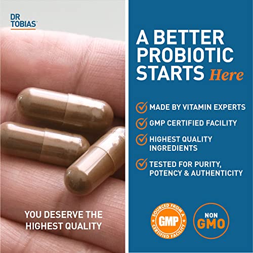 Dr. Tobias Probiotics 30 Billion, 10 Strains, 30 Billion CFU's, Targeted Release Probiotics Dr. TobiasUS supplements