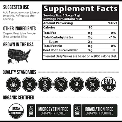 BioBeet Max Strength Beet Root Juice Powder – 20:1 Concentrate, Each Serving Derived Triquetra HealthUS supplements