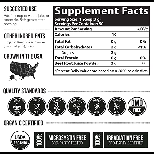 BioBeet Max Strength Beet Root Juice Powder – 20:1 Concentrate, Each Serving Derived Triquetra HealthAu supplements