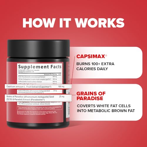 Inno Shred - Day Time Fat Burner | 100mg Capsimax, Grains of Paradise, Organic Caffeine InnoSuppsUS supplements