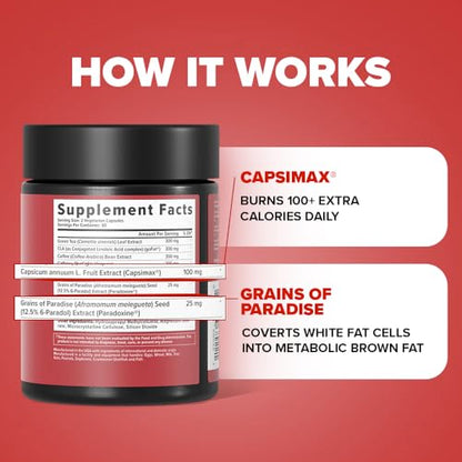 Inno Shred - Day Time Fat Burner | 100mg Capsimax, Grains of Paradise, Organic Caffeine InnoSuppsUS supplements