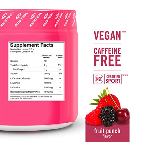 BioSteel Sports Beets Pre-Workout Powder, Non-GMO Formula, Fruit Punch, 30 Servings BioSteel SportsAu supplements
