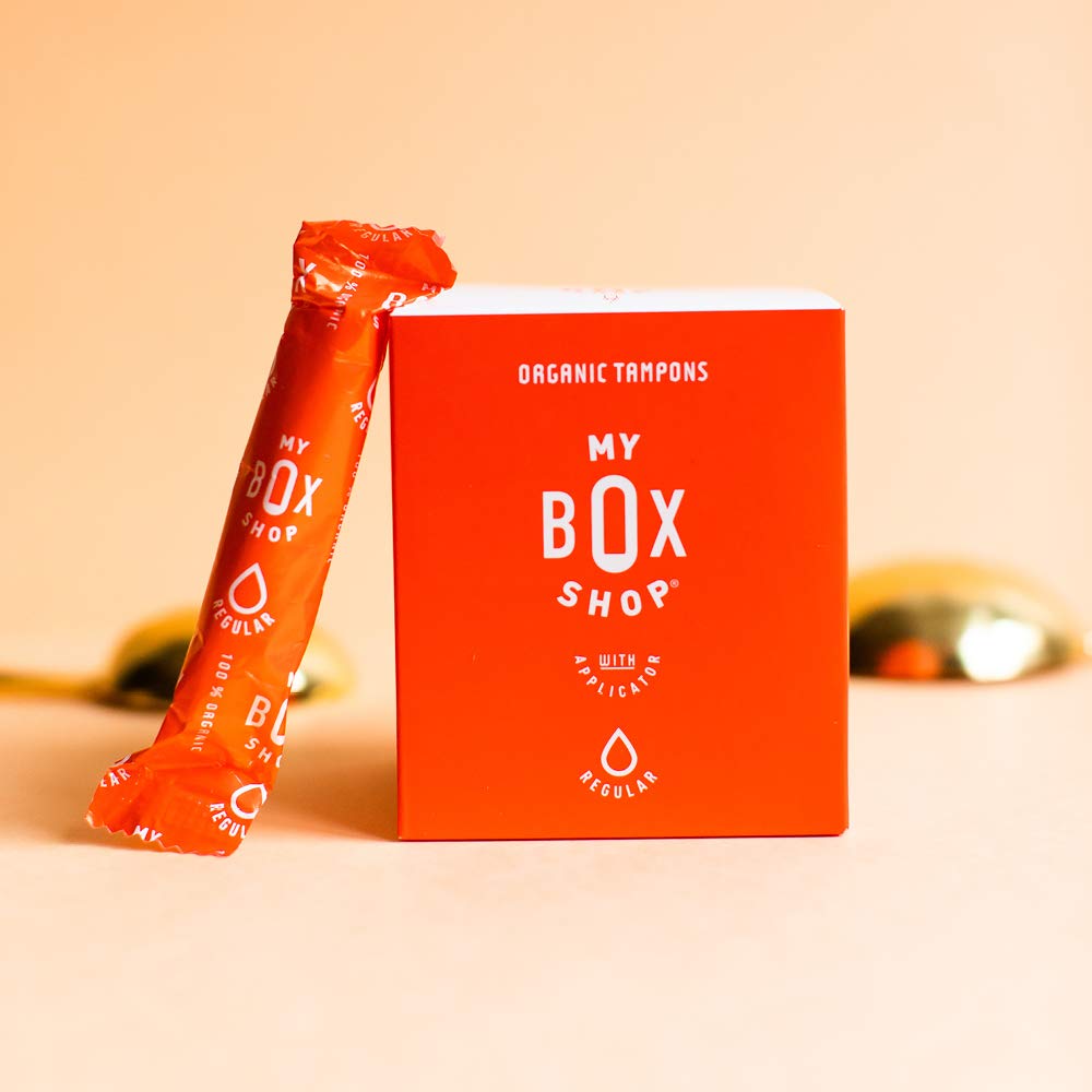 MYBOXSHOP Organic Tampons - 100% Pure Organic Cotton Tampons with BPA-Free Applicator MYBOXSHOPAu supplements
