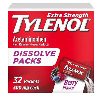 Tylenol Extra Strength Dissolve Packs, 500 mg Acetaminophen Pain Reliever & Fever Reducer TylenolAu supplements