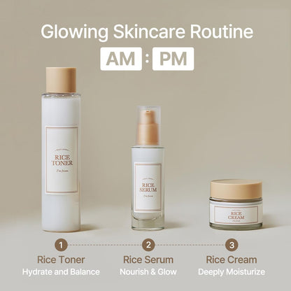 I'm From Rice Toner, 77.78% Rice Extract from Korea, Glow Essence with Niacinamide I'm fromUS supplements