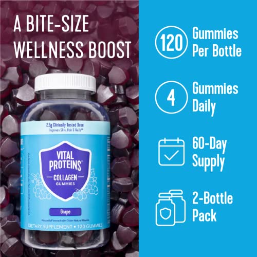 Vital Proteins Collagen Gummies, 2.5g of Clinically-Tested Collagen for Hair, Skin Vital ProteinsUS supplements