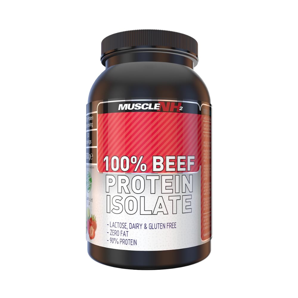 MuscleNH2 Beef Protein Isolate Powder 90%, High Protein, Low Fat, Dairy Free, Gluten Free, Soy Free MuscleNh2Au supplements