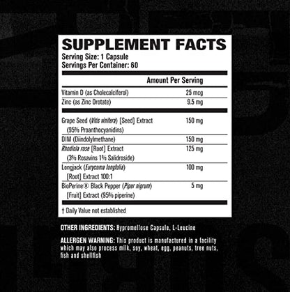 Jacked Factory Androsurge Estrogen Blocker & Testosterone Booster for Men -Grade Anti Jacked FactoryUS supplements
