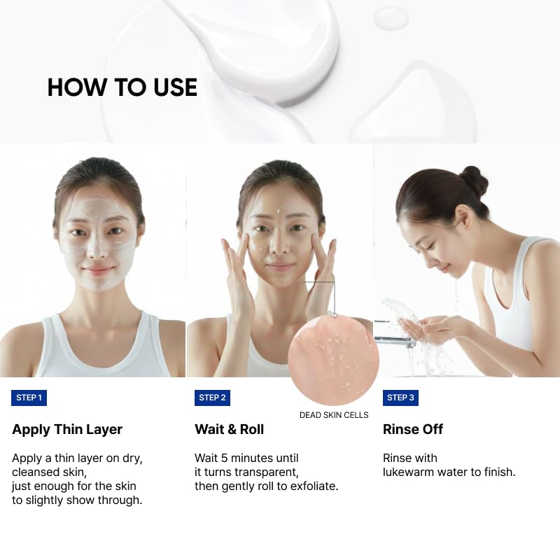 SAYNID MICROBIOME RENEWING CREAM MASK TRIAL KIT, Wash-off Cream, Soft Exfoliating Face Scrub Dead Skin Cells | 4.5g/0.15oz (3EA) SAYNIDAu supplements