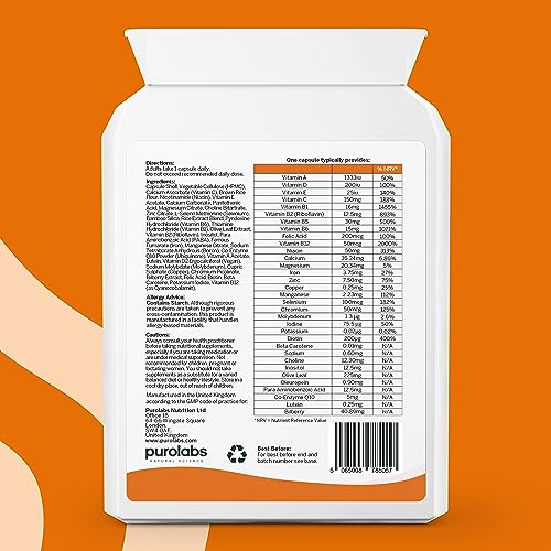 Puro Multivitamin - 34 Multivitamins & Minerals - Daily Complex for Men & Women PurolabsUS supplements