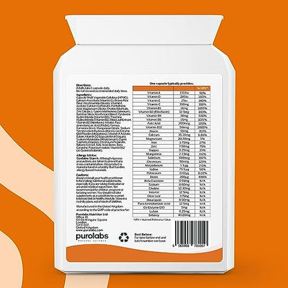 Puro Multivitamin - 34 Multivitamins & Minerals - Daily Complex for Men & Women PurolabsUS supplements