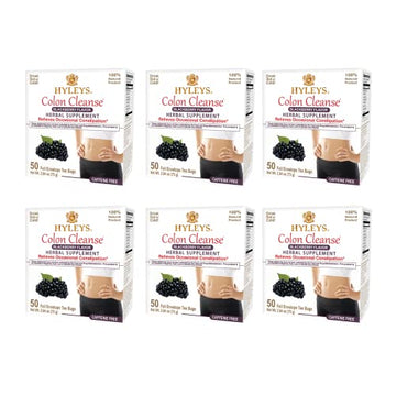 Hyleys Colon Cleanse Tea Blackberry Flavor - 50 Tea Bags (6 Pack - 300 Tea Bags Total) HYLEYSUS supplements