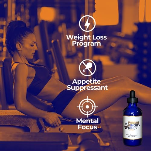 Dirobi Pounds and Inches Weight Management Drops, Liquid Supplement Pounds and Inches DropsUS supplements