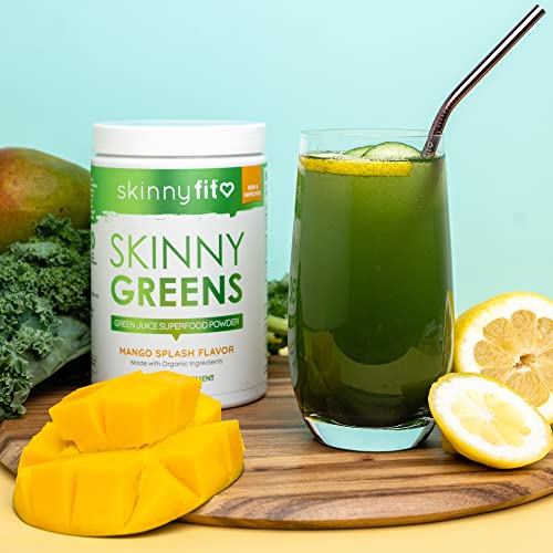 SkinnyFit Mango Splash Skinny Greens, Green Juice Superfood Powder, Natural Energy SkinnyFitUS supplements