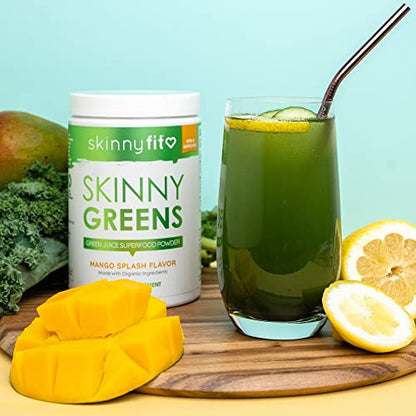 SkinnyFit Mango Splash Skinny Greens, Green Juice Superfood Powder, Natural Energy SkinnyFitUS supplements