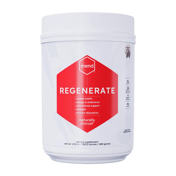 MEND Regenerate, Post Workout Recovery, Immune Support, and Sports Nutrition Supplement for Men and Women - Natural, Gluten Free, and Non-GMO - Cocoa Protein Powder, 20 Servings MENDAu supplements