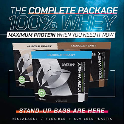 Muscle Feast 100% Grass-Fed Whey Protein, Pastured Raised Hormone Free All Natural Muscle FeastUS supplements