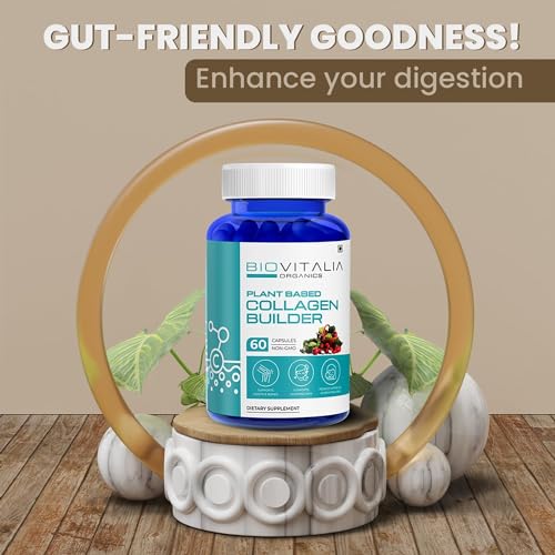 Biovitalia Plant Based Collagen Builder Capsule with Biotin & Vitamin C | Dietary Supplement for Men & Women BIOVITALIA ORGANICSAu supplements