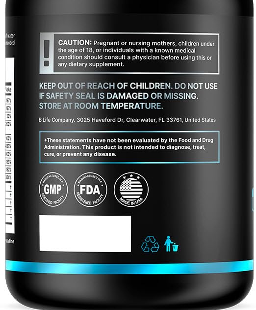 Men’s Hair Growth Supplement – Biotin & Collagen Hair Vitamins for Men – Thicker, Fuller Hair, Nail & Scalp Support – Hair Loss Supplement with Zinc, Selenium & Vitamins A C D E – 240 Capsules B Life CompanyAu supplements