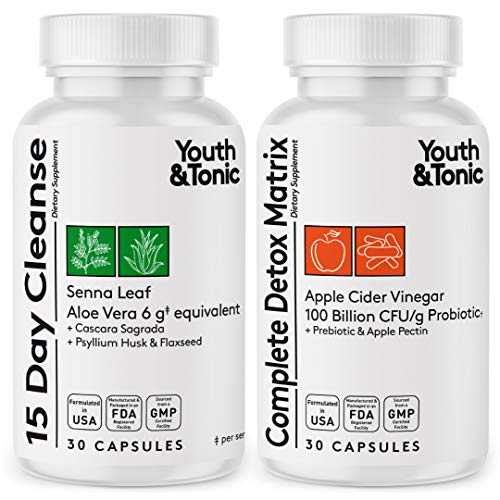 Youth & Tonic Colon Cleanser & Detox for Loss of Waste, Breaking The Plate Youth & TonicUS supplements