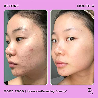 ZitSticka Mood Food: Gummy for Moody Skin + PMS Drama, Forest Berry Flavour ZitStickaUS supplements