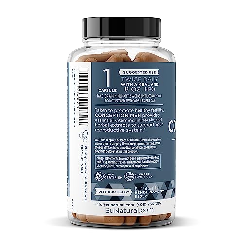Conception For Him – Fertility Supplements for Men, Male Fertility Booster & Prenatal Eu NaturalUS supplements