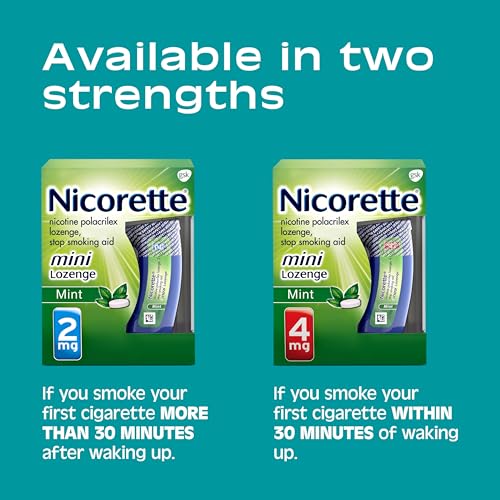 Nicorette 4 mg Mini Nicotine Lozenges to Quit Smoking - Mint Flavored Stop NicoretteAu supplements