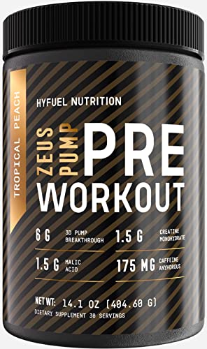 Hyfuel Nutrition Zeus Pump Pre Workout - Pump Focus Energy Power - 3D Pump Breakthrough Hyfuel NutritionAu supplements