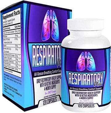 Respiratory-MAX (4-Month Supply) Respiratory Supplements Elevate Recovery SupplementsUS supplements