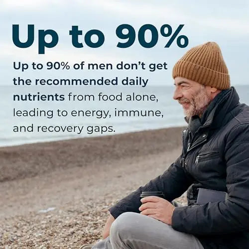 LifeSeasons Men's Multivitamin – High Potency with 21 Vitamins & Minerals, PureWay-C®, NAD+, Active B-Vitamins, TRAACS® Chelates, enXtra® for Energy, Probiotics & Mushrooms – 120 Veg Capsules LifeSeasonsnz supplements