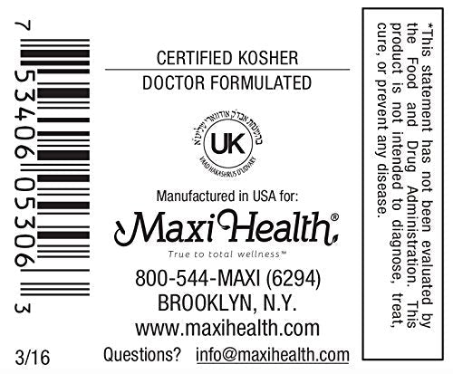 Maxi Health Multivitamin for Women & Men – Vitamin and Mineral Supplements for Energy and Wellness Support – Kosher Vitamins and Minerals Supplement – 60 Multivitamin Capsules Maxi HealthAu supplements