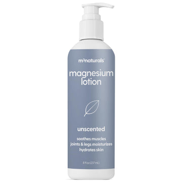 Unscented Magnesium Lotion for Sleep & Leg Cramps, Suitable for Sensitive Skin, Helps with Muscle Relaxation, Soothes Tired Legs & Foot Aches and Supports Restful Nights, 8 fl oz by M3 M3 NaturalsAu supplements