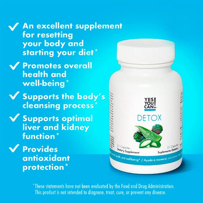 Yes You Can! Natural Detox Cleanse - Daily Cleanse Supplement for Men & Women Yes You Can!US supplements