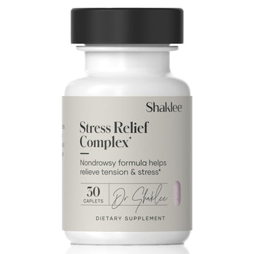 Shaklee - Stress Relief Complex - Calming Blend of L-theanine, Ashwagandha, Beta-sitosterol, and L-tyrosine - Promotes Relaxation without Drowsiness - 1 Caplet Daily - Adults Supplement - 30 Caplets ShakleeAu supplements