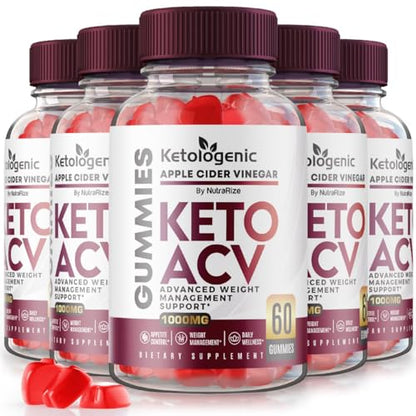 (5 Pack) Ketologenic Keto ACV Gummies Advanced Weight Loss, Ketologenic ACV Gummie NutraRizeUS supplements