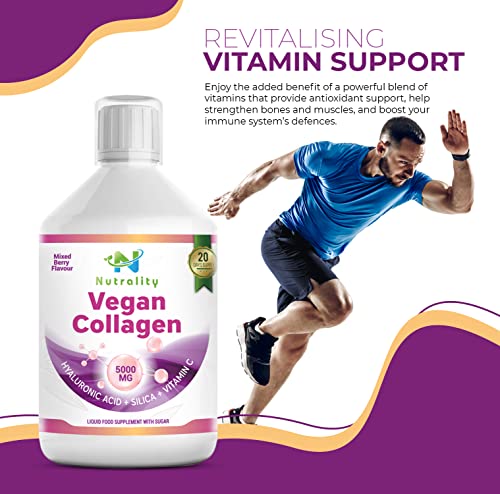 Nutrality Vegan Liquid Collagen | Premium-Grade 5000mg Hydrolyzed Collagen Peptides with Silica, Biotin NutralityAu supplements