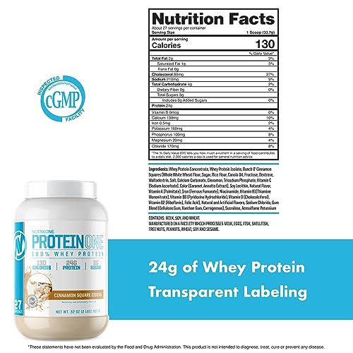 NutraOne ProteinOne Whey Protein Promote Recovery and Build Muscle with a Protein NutraOneUS supplements
