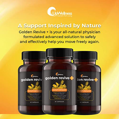UpWellness Golden Revive + Joint Support with Quercetin, Magnesium, and Turmeric UpWellness Nutrient-Rich LivingUS supplements
