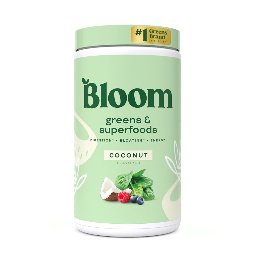 Bloom Nutrition Greens and Superfoods Powder for Digestive Health, Greens Powder Bloom NutritionUS supplements